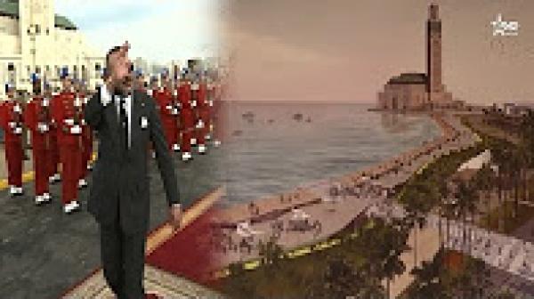 فيديو كامل : الملك محمد السادس يعطي انطلاقة أشغال تهيئة المنتزه الساحلي لمسجد الحسن الثاني