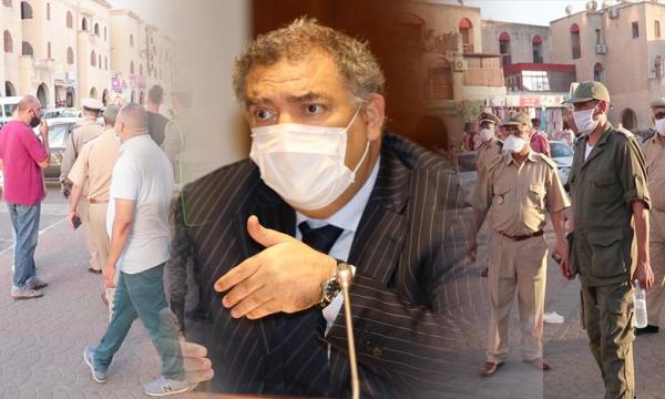 بأمر من "لفتيت" ..السلطات المحلية بسطات تقوم بحملات واسعة  على مخالفي ارتداء الكمامات (فيديو)