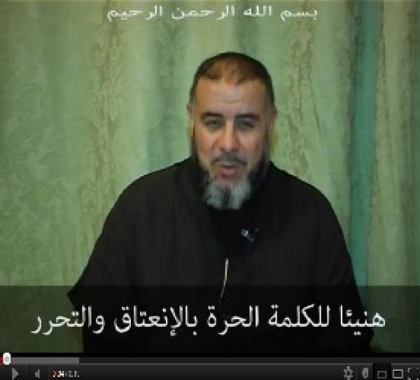نهاري يهنئ رشيد نيني لمعانقته الحرية 