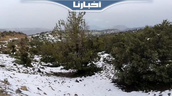 الثلوج تغطي الجبال المحيطة بمدينة أكادير