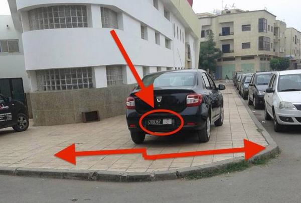 للمرة الثانية .. مستشار بتمارة يصر على خرق قانون السير و تعريض حياة المواطنين للخطر