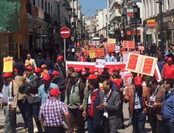 المنظمة الديموقراطية للشغل تضرب بقوة بتطوان يوم فاتح ماي