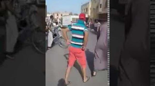 اطلاق النار علي مجرم مشرمل بمدينة تيفلت بعد محاولته مهاجمة ضابط