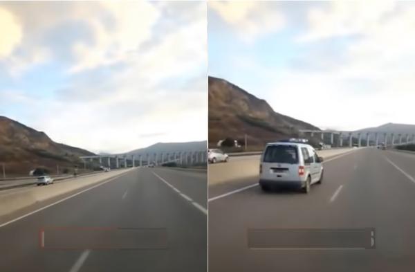 الدرك الملكي يلاحق 3 سيارات تسير بسرعة مفرطة في الإتجاه المعاكس بالطريق السيار