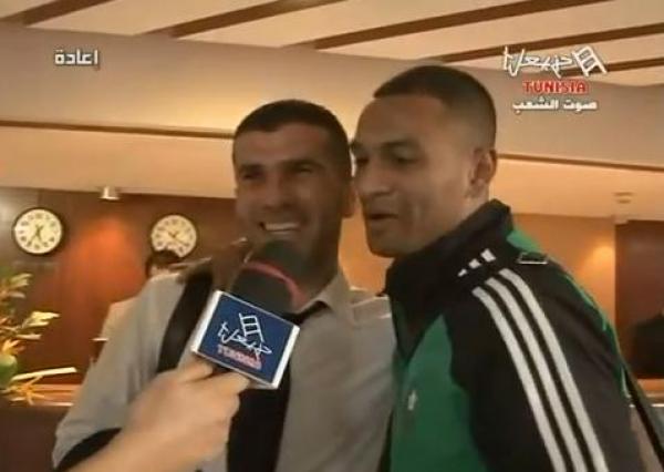 لاعبي المغرب وتونس في المطار والفندق