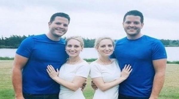 شقيقتان توأم تتزوجان من شقيقين توأم وتعلنان عن حملهما في نفس الوقت