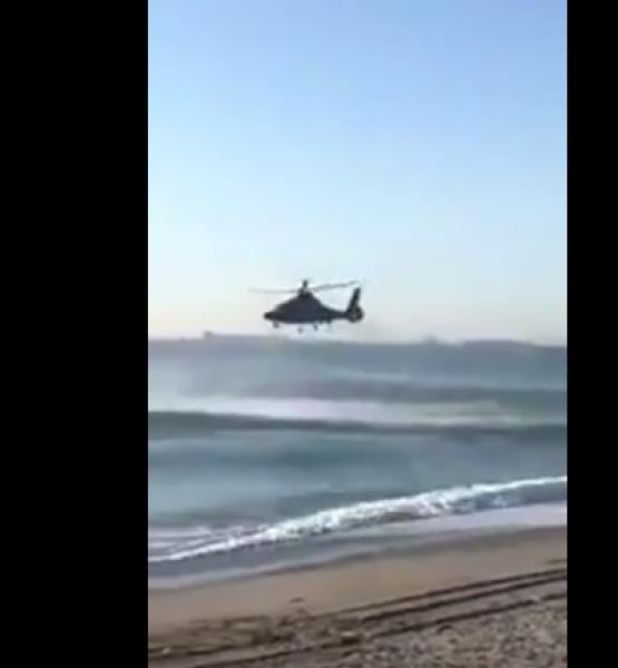 مروحية الحرس الاسباني تلاحق زودياك يقل حراكة