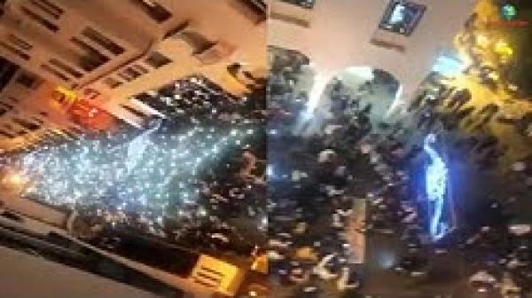 الأساتذة المتعاقدون يغنون بصوت واحد "فبلادي ظلموني" وسط الرباط