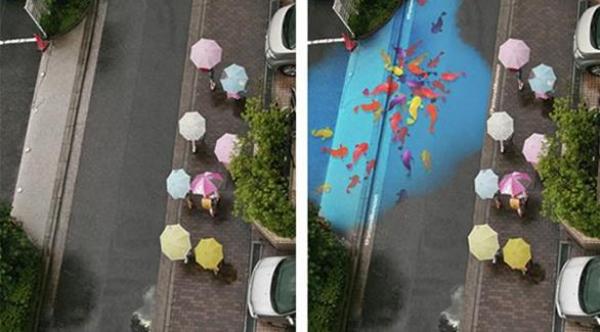 بالصور: شاهد كيف تُسعد كوريا الجنوبية سكانها بتساقط الأمطار