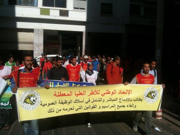 تعنيف معطلين احتجوا على تصريحات رئيس الحكومة