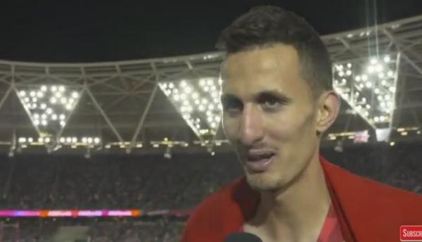 هذا ما قاله العداء المغربي " سفيان البقالي" بعد التتويج في بطولة العالم