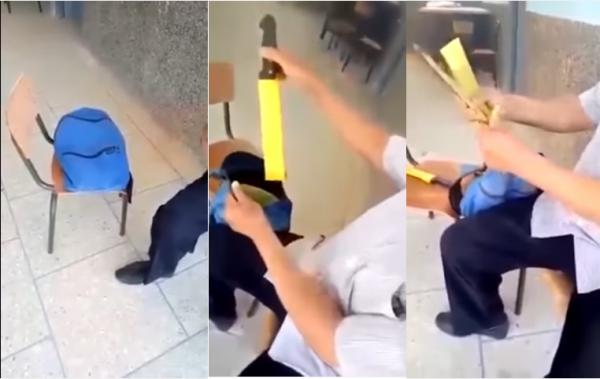 شاهد ماذا وجدوا في محفظة تلميذ داخل مؤسسة تعليمية