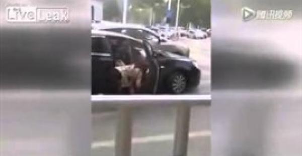 بالفيديو.. امرأة تلقن عشيقة زوجها «علقة ساخنة» بالحذاء