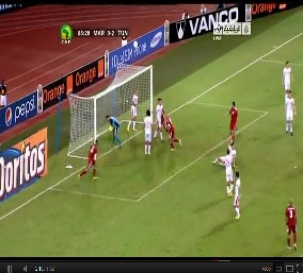 أهداف لقاء المغرب و تونس 