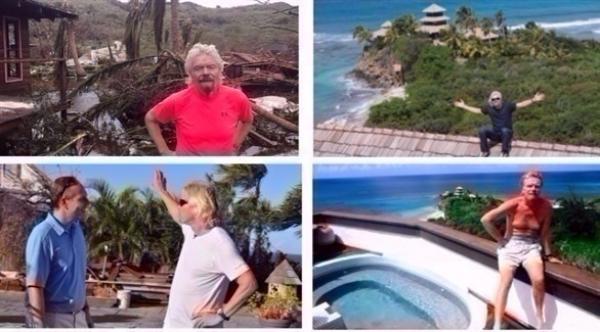 بالصور: كيف أصبحت جزيرة هذا الملياردير بعد إرما؟