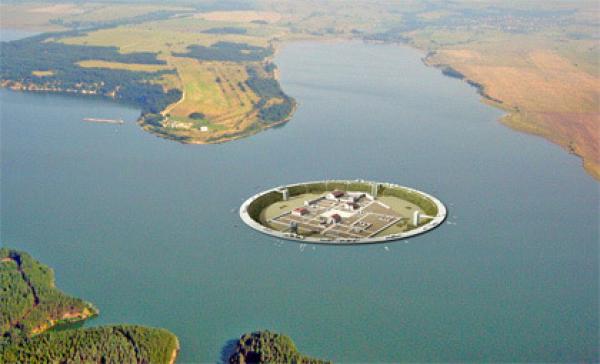 اكتشاف مدينة غريبة فى قاع بحيرة