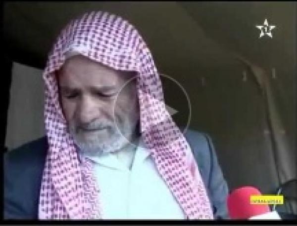شيخ في غزة يبكي من شدة الفرح لمساعدة المغرب الطبية