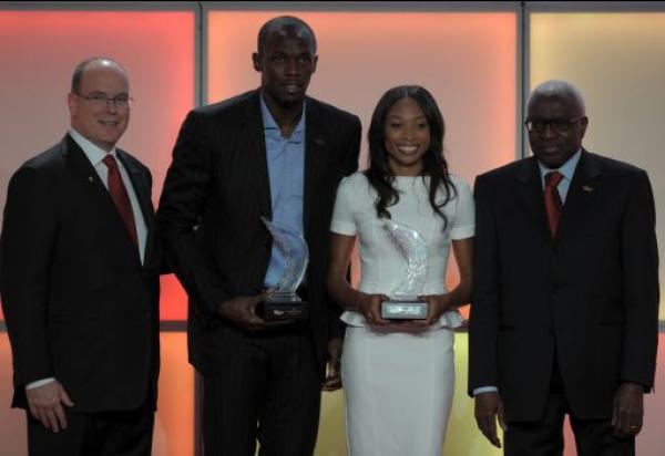 الاتحاد الدولي لألعاب القوي يمنح بولت وفيليكس لقب "رياضي العام"