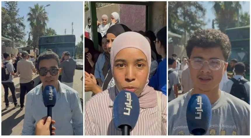 طلبة جامعة بسطات يحتجون على رداءة النقل الجامعي: «خاص الطالب يخرج مع 5 دالصباح باش يوصل للجامعة