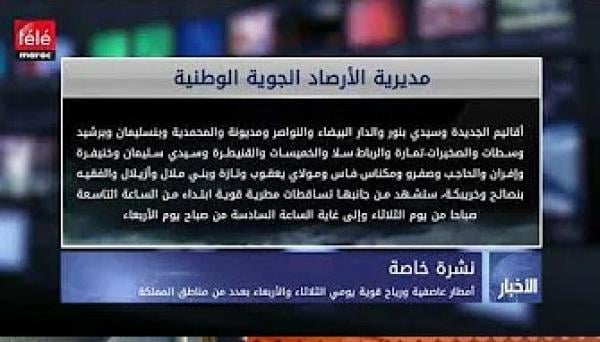 نشرة خاصة.. زخّات رعدية ورياح عاصفية بهذه المناطق