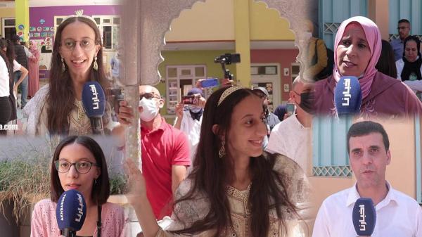 استقبال كبير بالدقة المراكشية والعمارية للأولى وطنيا في الباك "أمينة زروالي" مع أول خروج إعلامي لوالديها