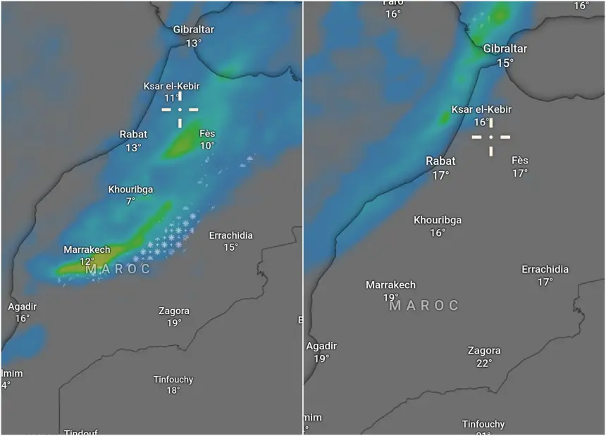 توقعات قوية بعودة الأمطار للمغرب بعد أيام قليلة من الانفراج الجوي