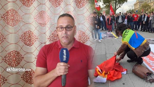 مغاربة العالم ينتفضون ضد الخائنة التي أحرقت العلم الوطني ويقررون متابعتها قضائيا (فيديو)