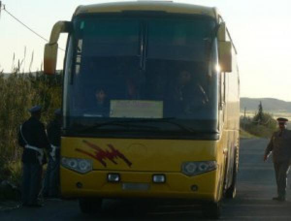 راكب حافلة يخطف المسافرين لمسافة 30 كلم ضواحي وجدة
