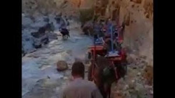 نقل طاولات و لوازم مدرسية على ظهور البغال بتنغير