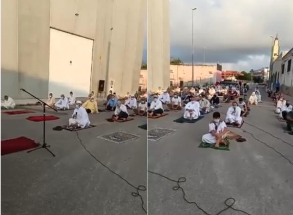 صلاة العيد ضواحي مدينة فالنسيا الإسبانية