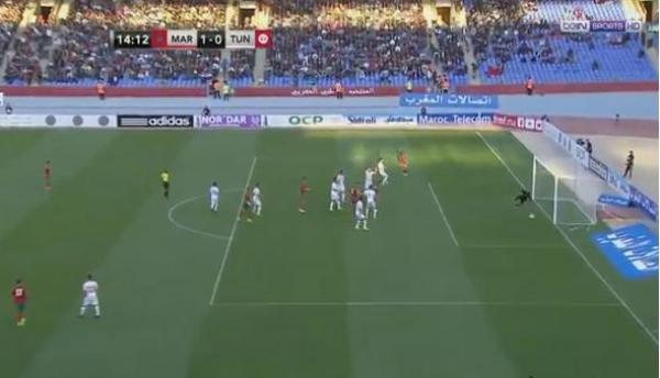هدف انتصار المنتخب الوطني المغربي على المنتخب التونسي