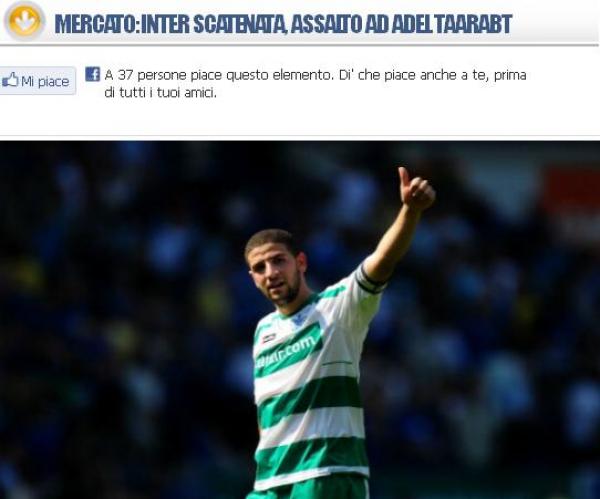 الإنتر يقترب من جلب تاعرابت و موقع ايطالي يشبهه بزيدان و رونالدو