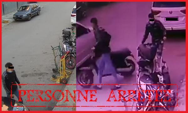 بمجرد تداول فيديو الواقعة...أمن الدار البيضاء يتحرك بسرعة ويوقع بلصي حي "الأسرة" متلبسين بسرقة جديدة