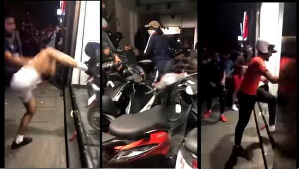 يستغلون فرحة الفرنسيين بكأس العالم و ينهبون متجرا لبيع "سكووترس"