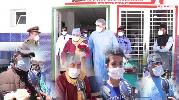 ثلاث حالات شفاء جديدة من "كورونا" تُغادر مستشفى الحسن الثاني بسطات (فيديو)