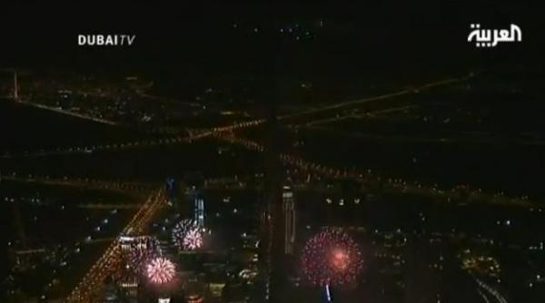 احتفالات مبهرة بالعام الجديد في برج خليفة بدبي  