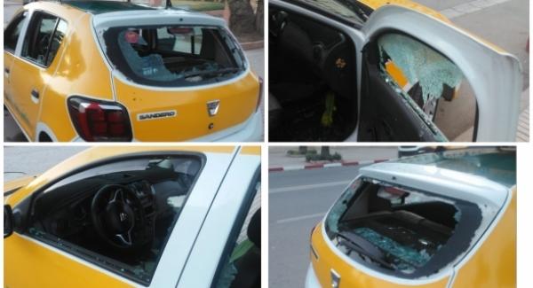 السيبة هدي!..“مقرقب” يعربد بالشارع ويُكسر بشكل هستيري زجاج 8 سيارات أجرة صغيرة وهكذا اعتقلته فرقة الصقور!