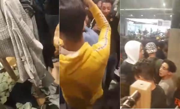شوهة..فوضى عارمة في افتتاح محل تجاري بـ”الرباط سانتر”