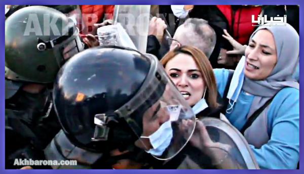 شاهد أقوى لحظات الاحتجاج ضد إجبارية جواز التلقيح بطنجة