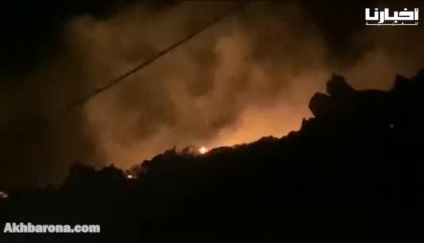 ألسنة اللهب تلتهم غابة بمنطقة بليونش الساحلية وأنباء عن تسبب حفل زفاف في ذلك