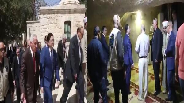 بالفيديو: وزير الخارجية المغربي يزور ويصلي في المسجد الأقصى