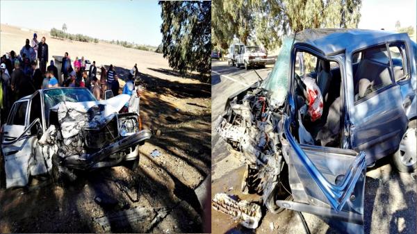 بالصور : قتيل و 6 جرحى في وضع حرج جدا ، حصيلة حادثة سير مروعة سببها " طاكسي "