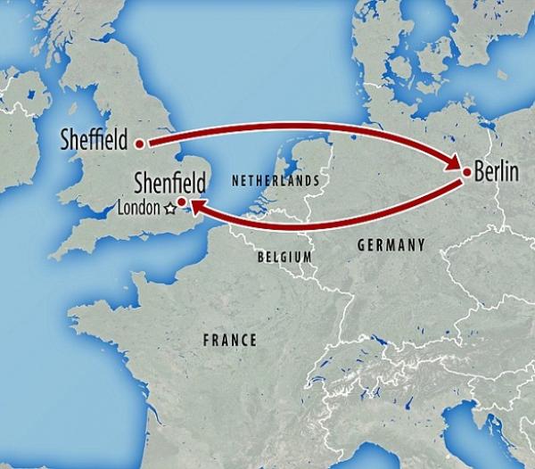 بالفيديو: يسافر بين مدينتين بريطانيتين عبر برلين ليوفر 15 دولاراً