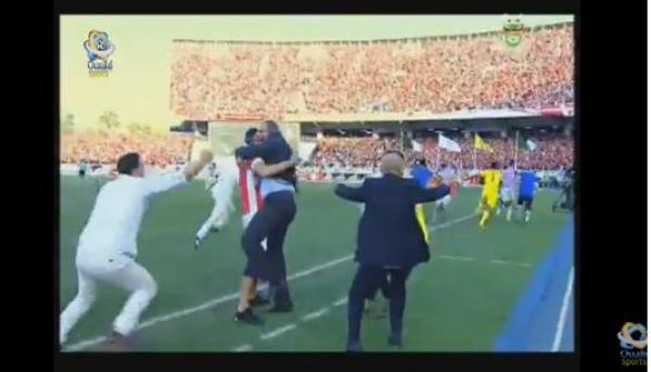 شاهد فرحة بادو الزاكي بعد هدف التتويج