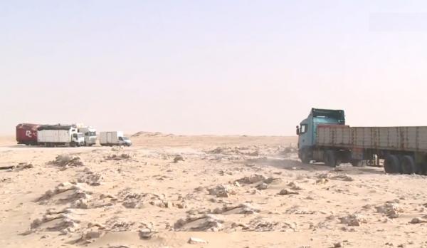 انسيابية المرور من بوابة العبور على الحدود الموريتانية المغربية