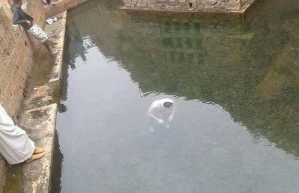 غريب...شاب يغرق واقفا بساقية في عيد الفطر