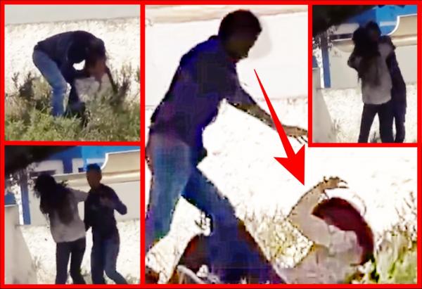 شريط فيديو يهز "الفيسبوك" .. شاب ينفرد بفتاة في مكان معزول ويعتدي عليها بوحشية