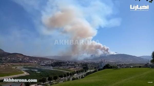 حريق كبير يجتاح غابات نواحي تطوان ورجال الإطفاء أمام مهمة صعبة