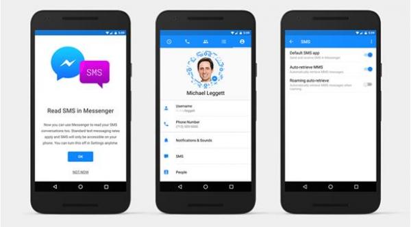 فيس بوك مسنجر يدعم الرسائل القصيرة