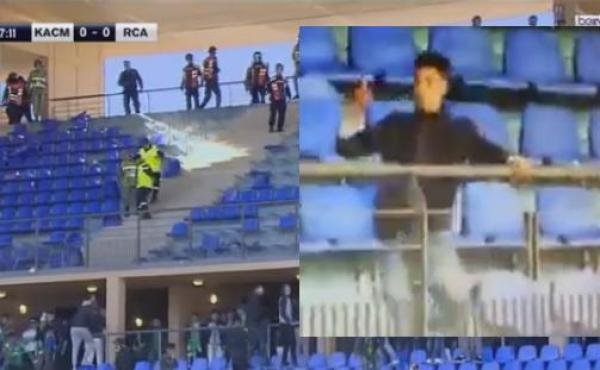 مشجع رجاوي ينطق الشهادتين بعد اصابته خلال شغب مباراة مراكش وهذا مصيره